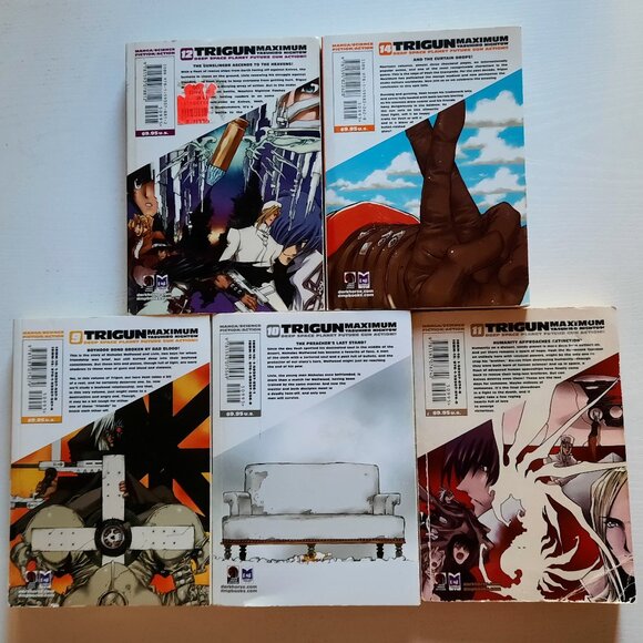 Trigun 1-2, Trigun Maximum 1-12, 14, Almost Complete Manga Set - Picture 8 of 8